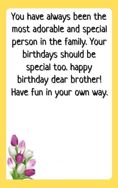 birthday wishes for baby brother